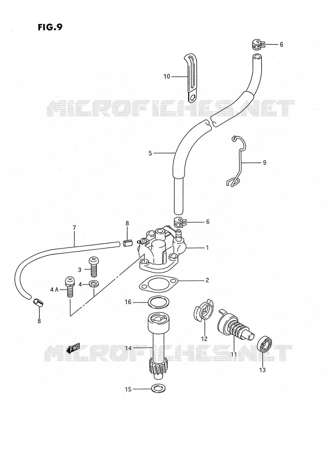 OLIEPOMP Suzuki QUAD 80 QUADSPORT 1994  LT80R(P1)