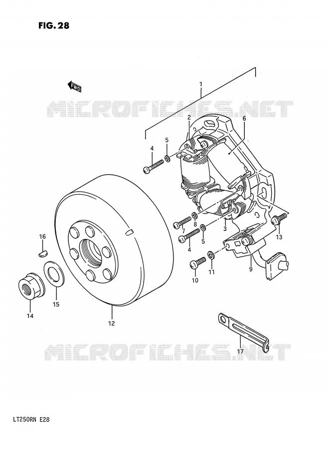 ONTSTEKING (MODELE H/J/K/L/M/N) Suzuki QUAD 250 QUADRACER 1990  LT250RL(E28)