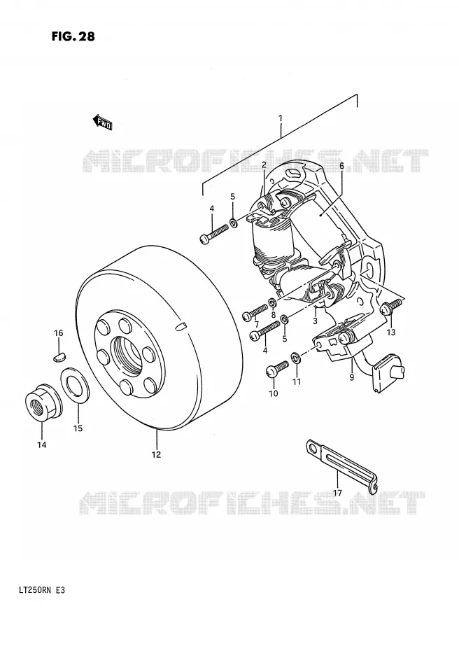 ONTSTEKING (MODELE H/J/K/L/M/N) Suzuki QUAD 250 QUADRACER 1991  LT250RM(E3)
