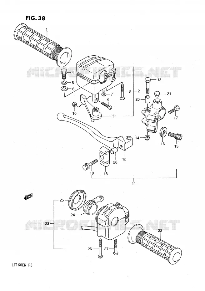 SCHAKELAARS Suzuki QUAD 160 QUADRUNNER 1990  LT160EL(P3)