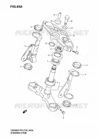 STUURKOLOM (GS500K4/K5/K6 P28) voor Suzuki GS-F 500 2006