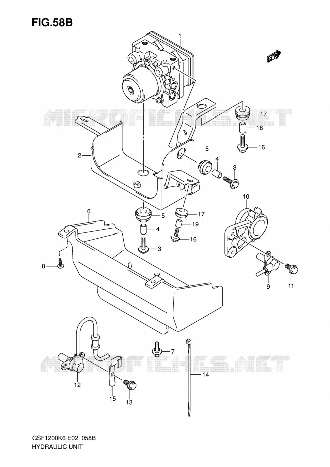 ABS (GSF1200AK6/SAK6) Suzuki MOTO 1200 BANDIT 2006  GSF1200AK6(E2)