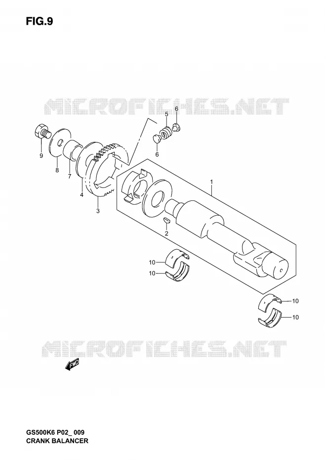 BALANSAS Suzuki MOTO 500 GS-F 2005  GS500FUK5(P19)