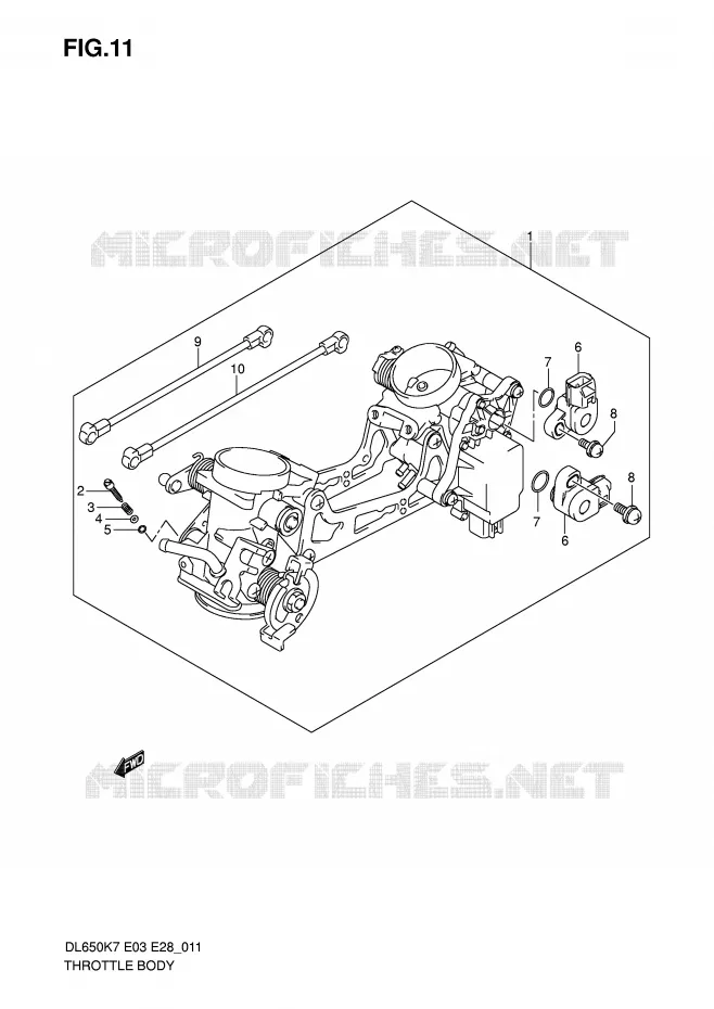 BRANDSTOFINJECTIE ASSY Suzuki MOTO 650 V-STROM 2009  DL650AK9(E3/E28)