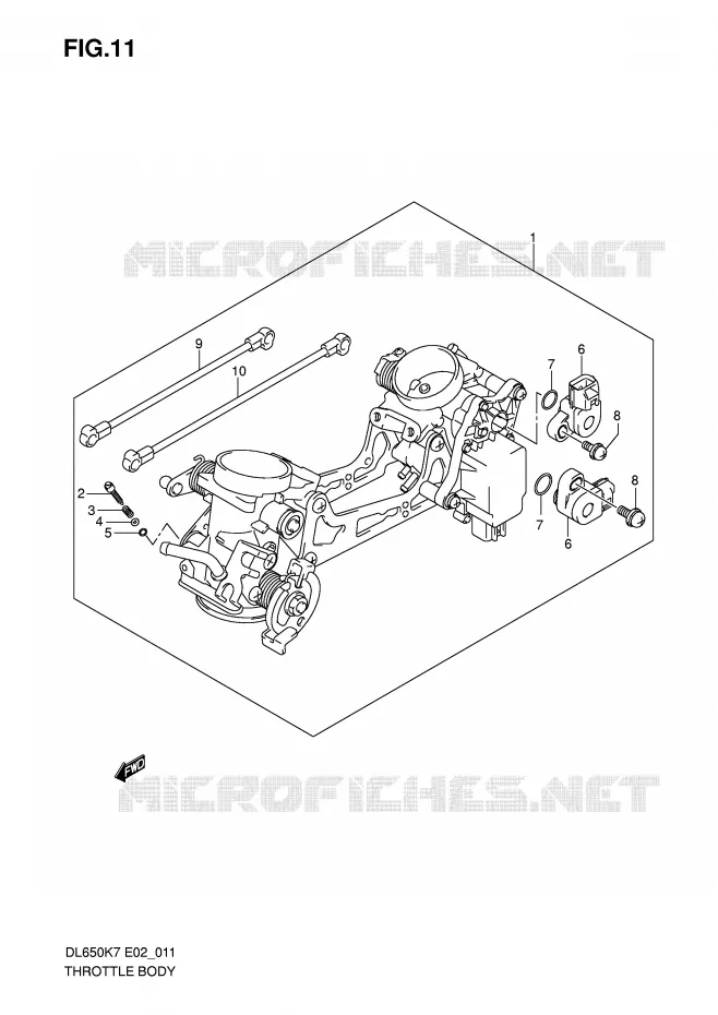 BRANDSTOFINJECTIE ASSY Suzuki MOTO 650 V-STROM 2010  DL650AL0(E2)