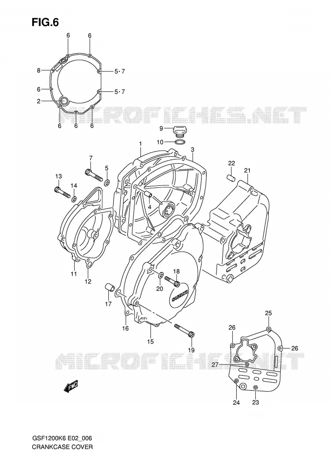 CASING Suzuki MOTO 1200 BANDIT 2006  GSF1200SA K6 (E02,E19,E24)
