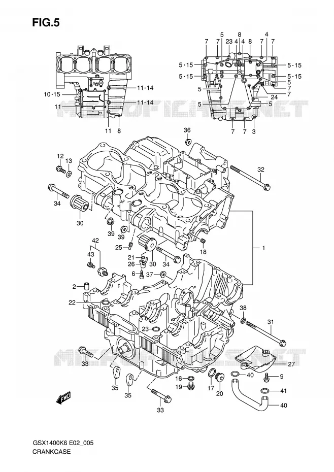 CASING Suzuki MOTO 1400 GSX 2007  GSX1400K7(E2)