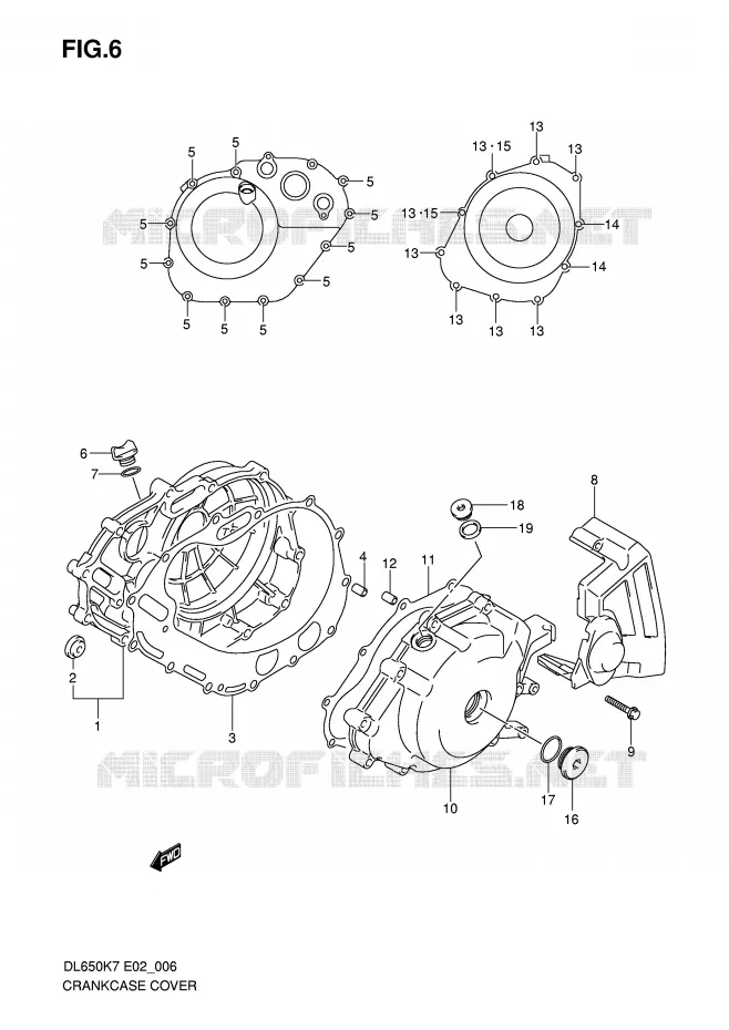 CASING Suzuki MOTO 650 V-STROM 2007  DL650U3K7(E2)