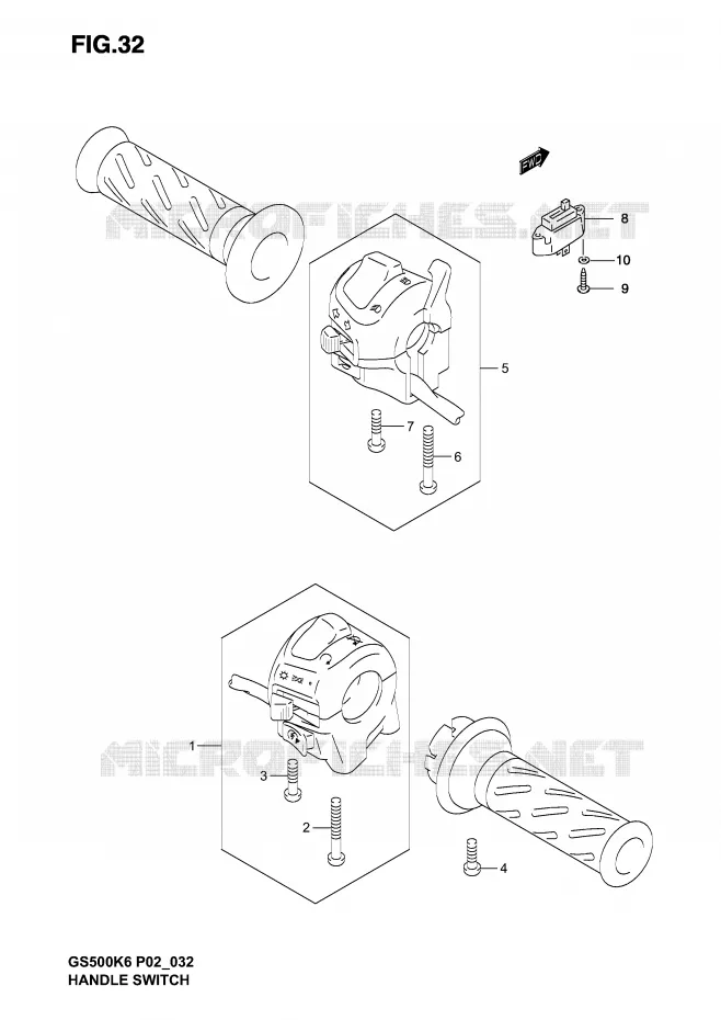 SCHAKELAARS (MODELE K4/K5) Suzuki MOTO 500 GS-E 2006  GS500UK6(P19)