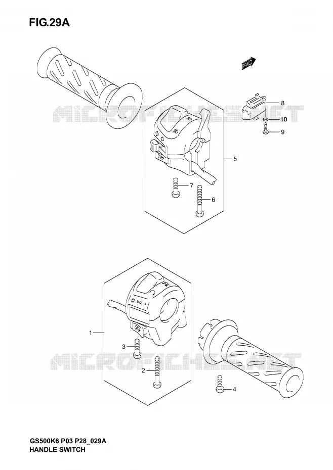 SCHAKELAARS (MODELE K6) Suzuki MOTO 500 GS-F 2006  GS500FK6(P3)