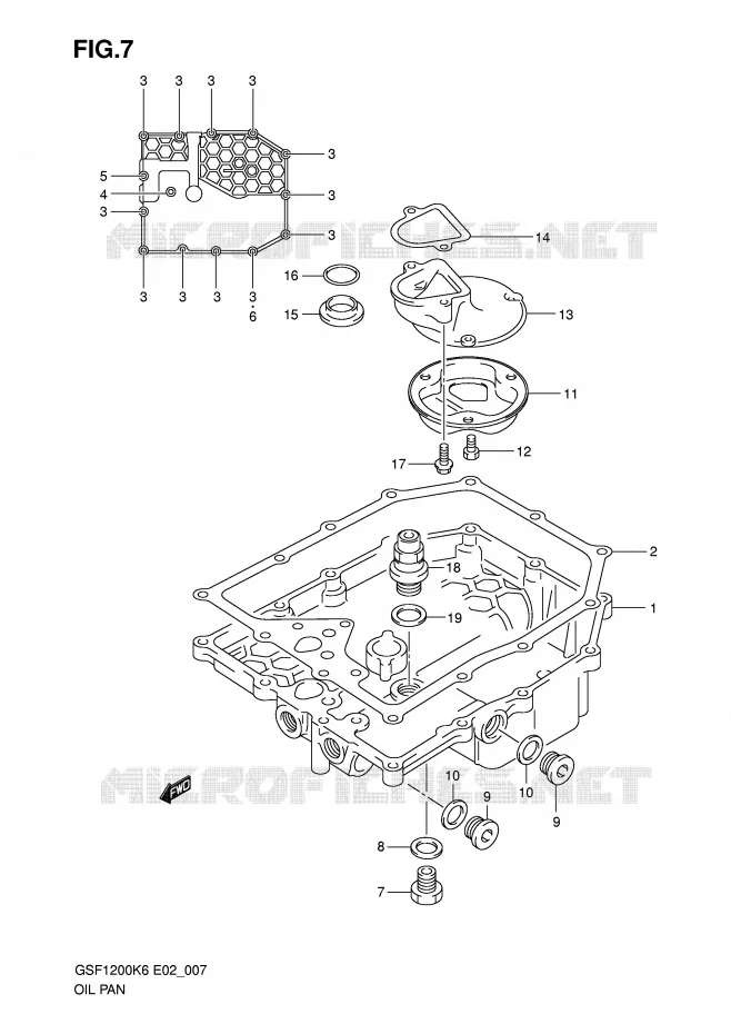 SUMP Suzuki MOTO 1200 BANDIT 2006  GSF1200AK6(E2)
