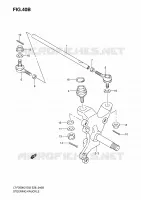 STUURINRICHTINGS   HUB (MODELE K5/K6) voor Suzuki OZARK 250 2004
