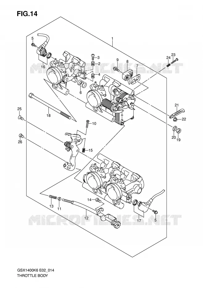 BRANDSTOFINJECTIE ASSY Suzuki MOTO 1400 GSX 2007  GSX1400K7(E2)