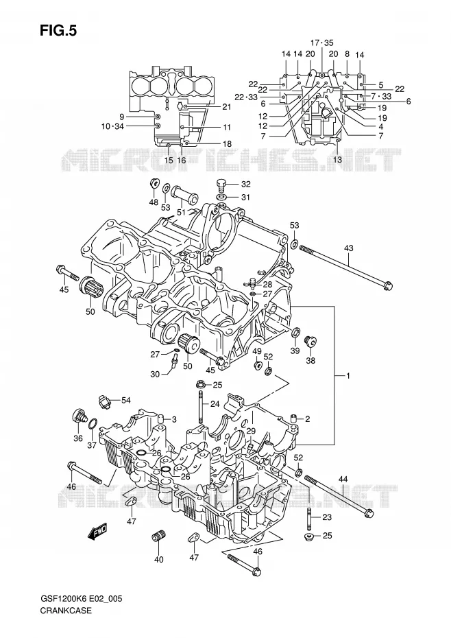 CASING Suzuki MOTO 1200 BANDIT 2006  GSF1200AK6(E2)
