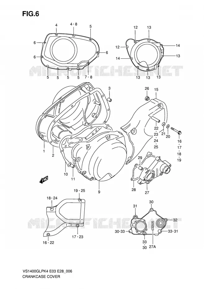CASING Suzuki MOTO 1400 INTRUDER 2004  VS1400GLPK4(E3/E28)