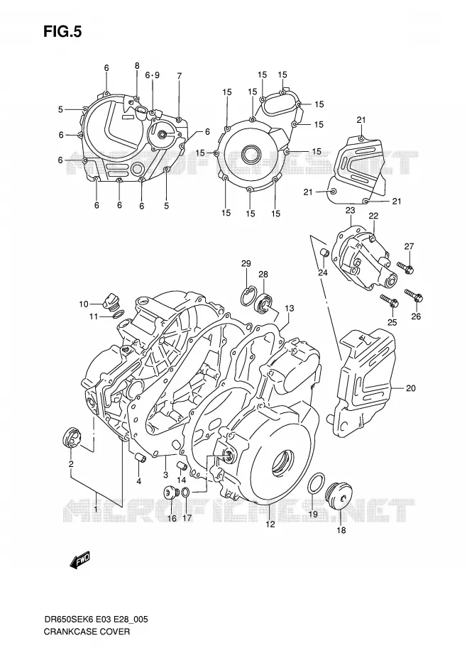CASING Suzuki MOTO 650 DR 2006  DR650SEK6(E3/E28)