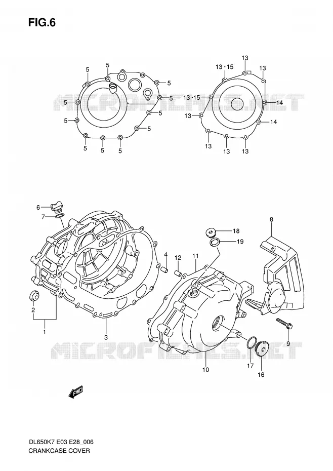 CASING Suzuki MOTO 650 V-STROM 2010  DL650AL0(E3/E28)