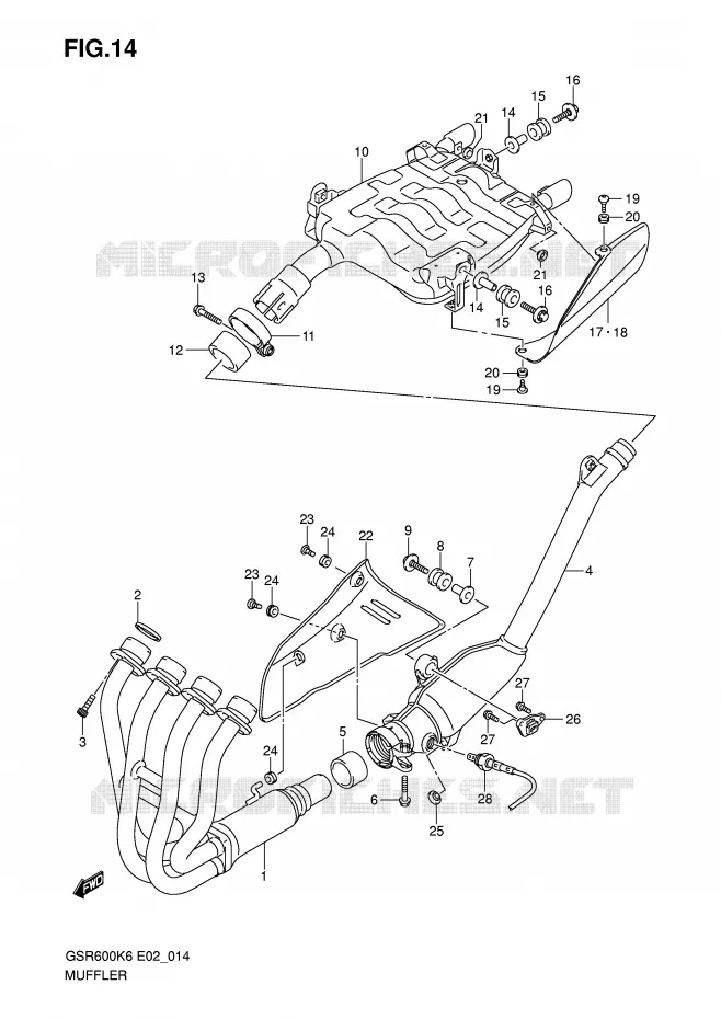 GELUIDDEMPER Suzuki MOTO 600 GSR 2007  GSR600UAK7(E2)