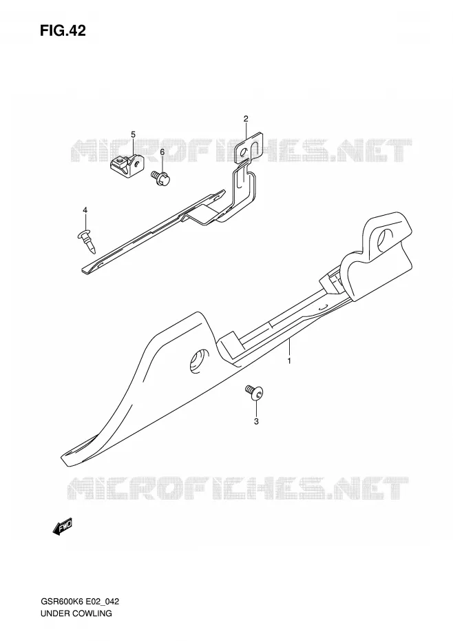 ONDER COWLING Suzuki MOTO 600 GSR 2009  GSR600K9(E2)