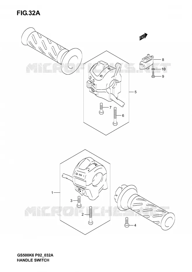 SCHAKELAARS (MODELE K6) Suzuki MOTO 500 GS-F 2005  GS500FK5(P19)