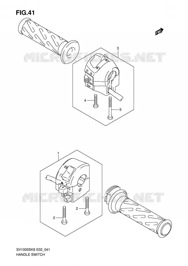 SCHAKELAARS (SV1000S/S1/S2) Suzuki MOTO 1000 SV 2007  SV1000S2K7(E2)