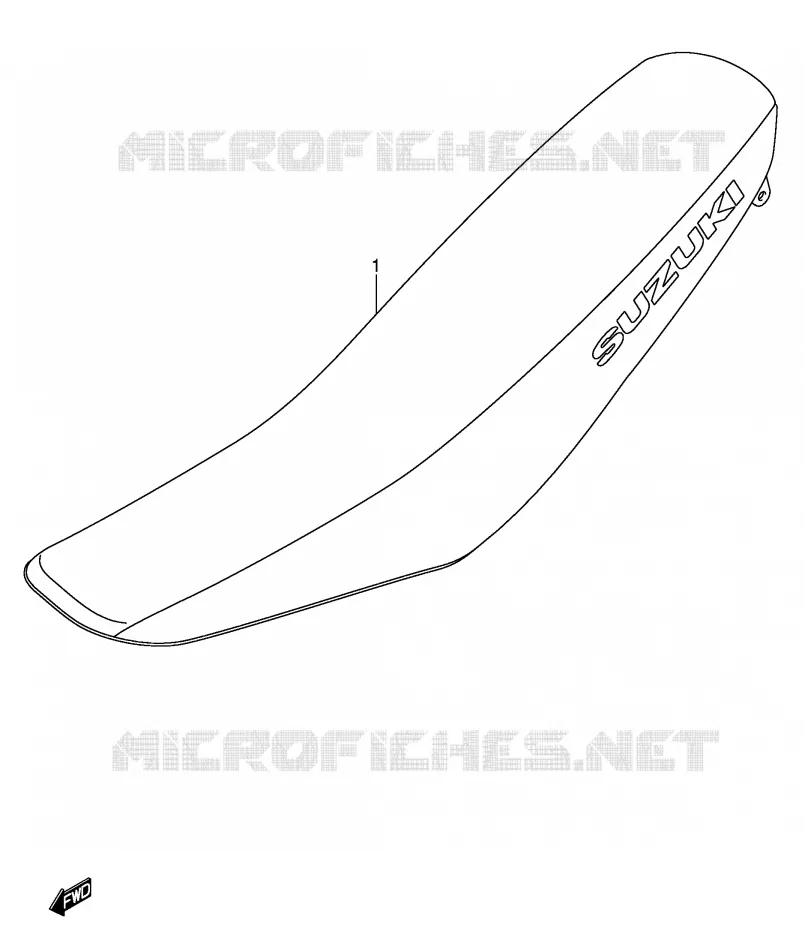 SEAT (MODELE K5/K6) Suzuki MOTO 450 RM-Z 2007  RM-Z450ZK7(E3/E28)