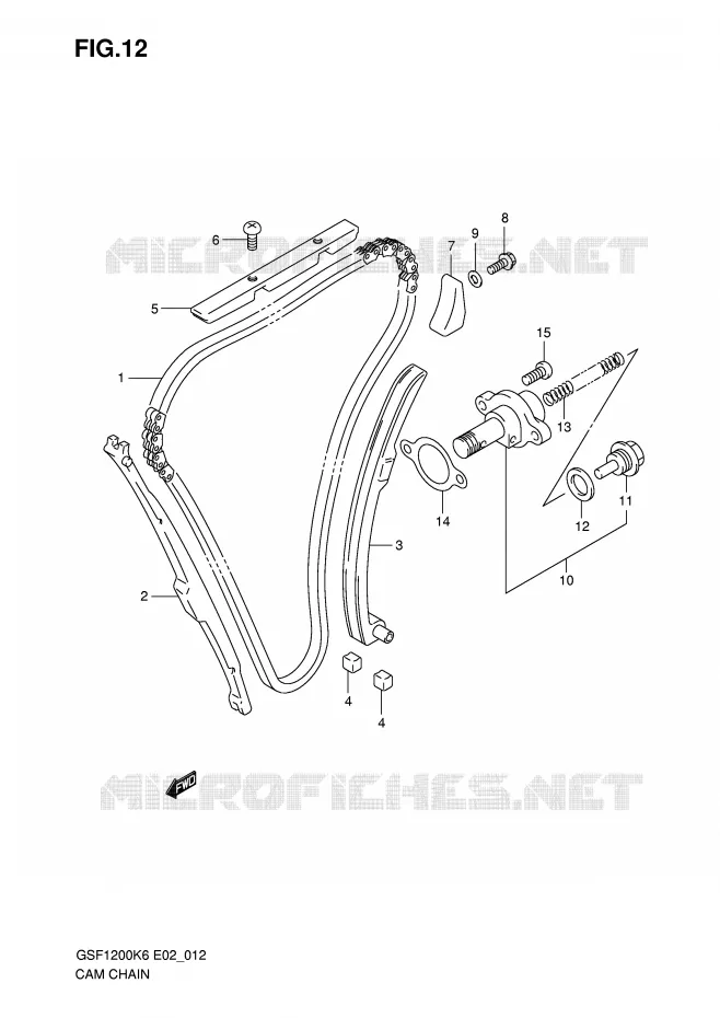 TIMING Suzuki MOTO 1200 BANDIT 2006  GSF1200S K6 (E02,E19,E37)