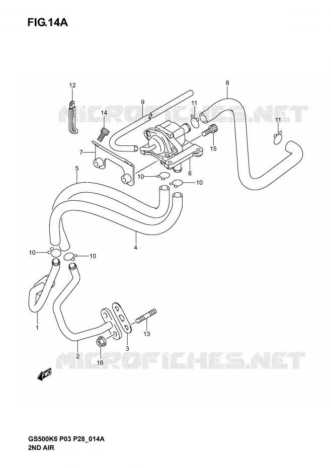 ANTI VERVUILINGS SYSTEM (GS500F P33/GS500FK6 P3/GS500/FK6 P28) Suzuki MOTO 500 GS-F 2006  GS500FK6(P3)