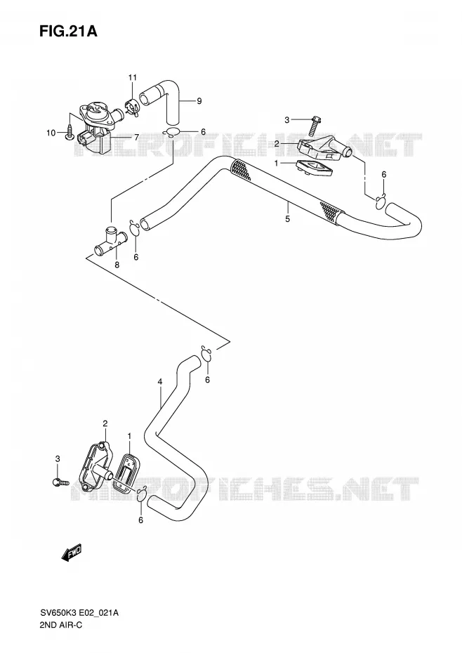 ANTI VERVUILINGS SYSTEM (MODEL K7) Suzuki MOTO 650 SV 2005  SV650K5(E2)