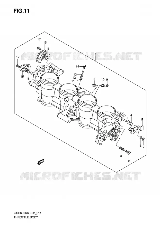 BRANDSTOFINJECTIE ASSY Suzuki MOTO 600 GSR 2008  GSR600K8(E2)