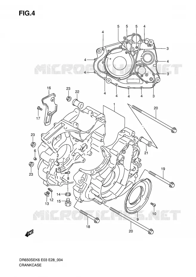 CASING Suzuki MOTO 650 DR 2009  DR650SEK9(E3/E28)