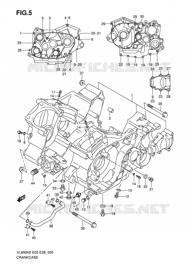 CASING Suzuki MOTO 800 INTRUDER 2007  VL800K7(E3/E28)