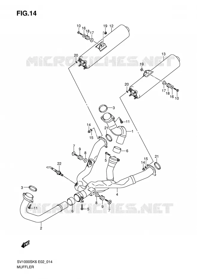 GELUIDDEMPER Suzuki MOTO 1000 SV 2006  SV1000U1K6(E2)