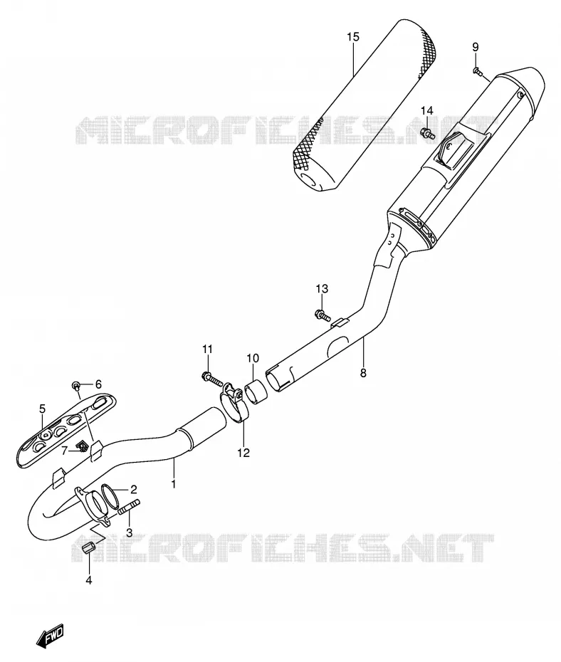 GELUIDDEMPER Suzuki MOTO 450 RM-Z 2006  RM-Z450K6(E3/E28)