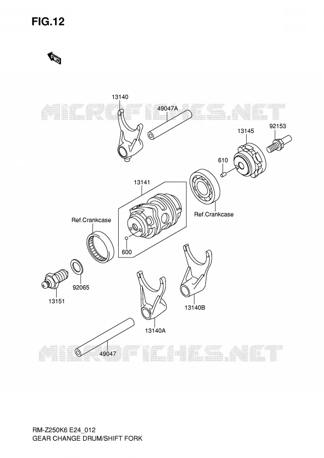 LOOP / SELECTIEVORK Suzuki MOTO 250 RM-Z 2006  RM-Z250K6(E24)