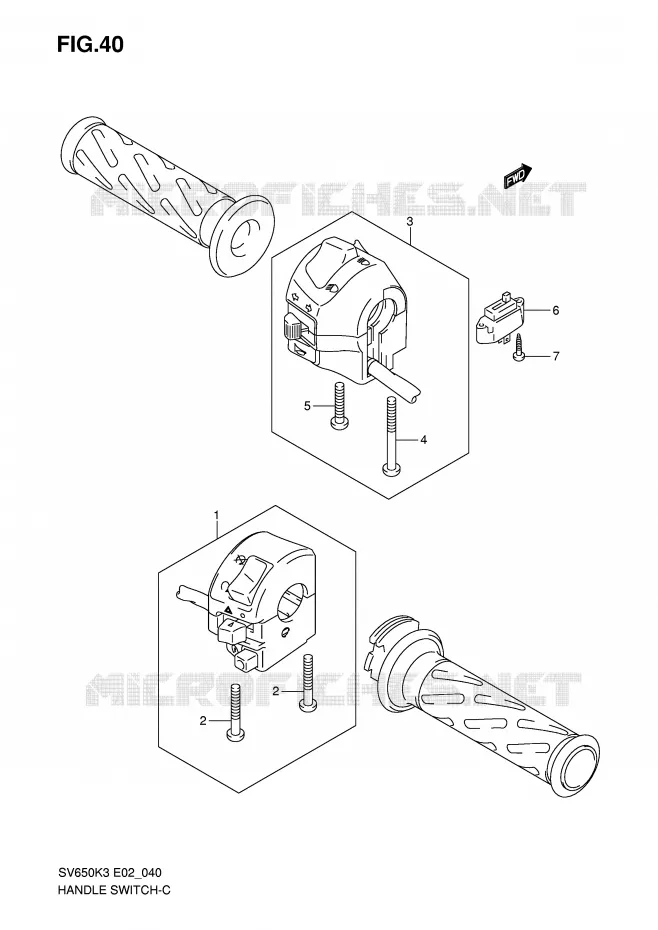 SCHAKELAARS (SEE NOTE) Suzuki MOTO 650 SV 2007  SV650K7(E2)