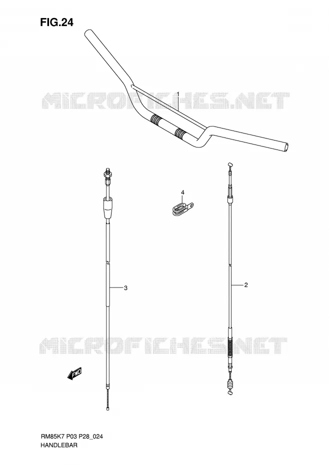 STUUR Suzuki MOTO 85 RM 2010  RM85LL0(P3/P28)