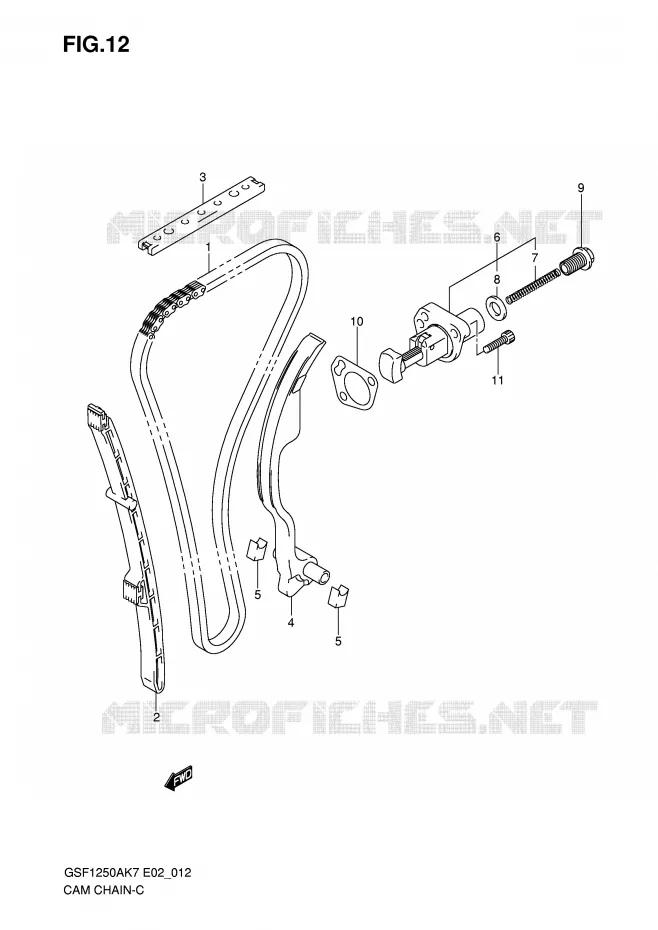 TIMING Suzuki MOTO 1250 BANDIT 2008  GSF1250AK8(E2)
