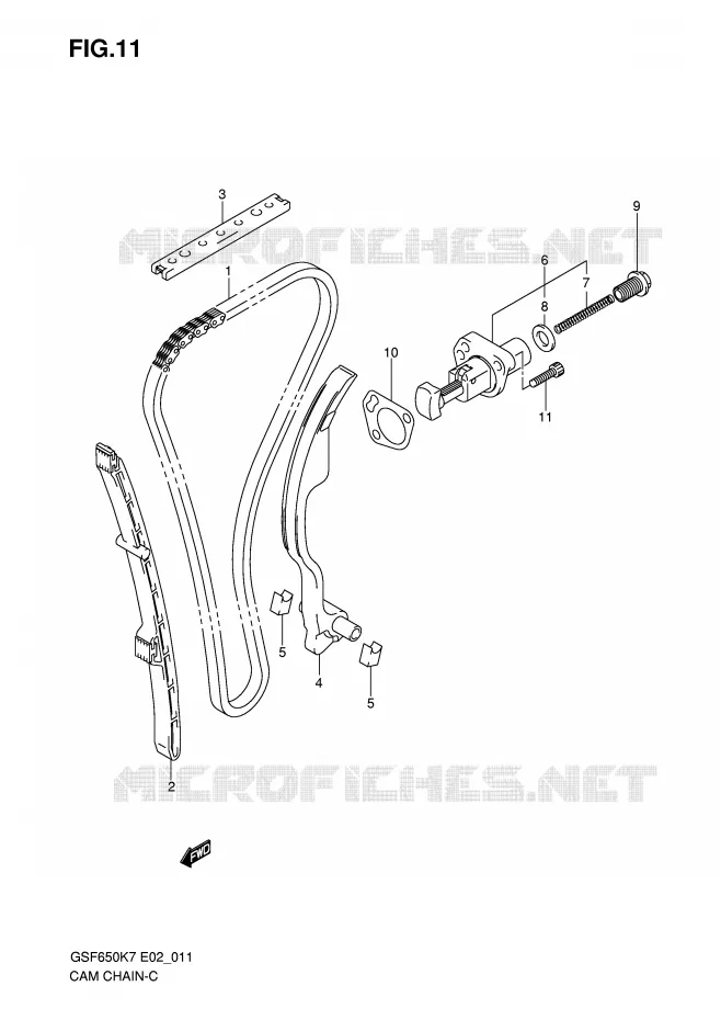 TIMING Suzuki MOTO 650 BANDIT 2007  GSF650SK7(E19)