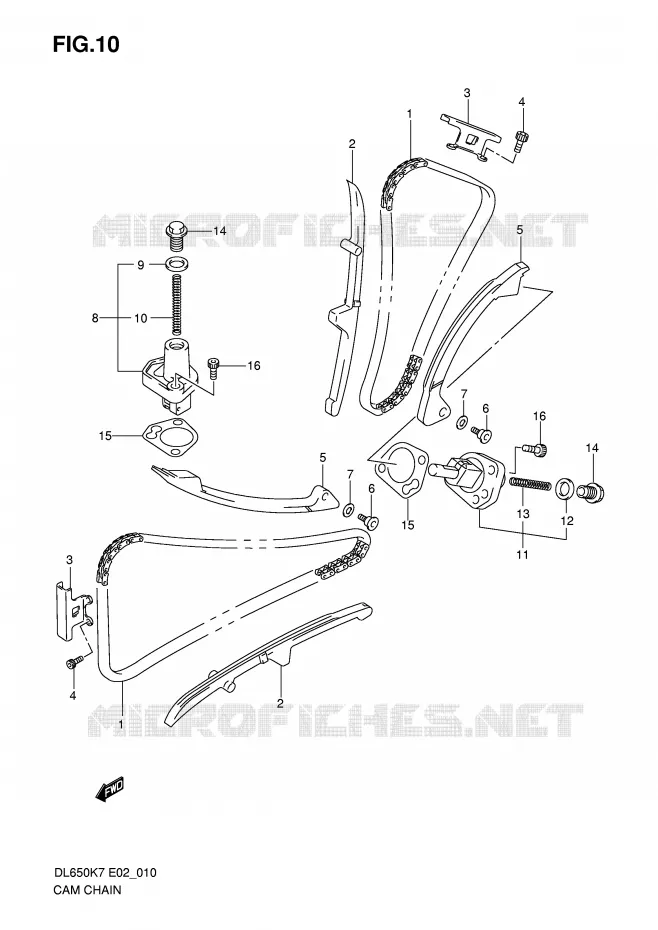 TIMING Suzuki MOTO 650 V-STROM 2010  DL650AL0(E2)