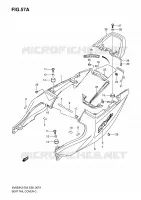 ACHTER KUIP   SEAT COWL (SV650K4) voor Suzuki SV 650 2003