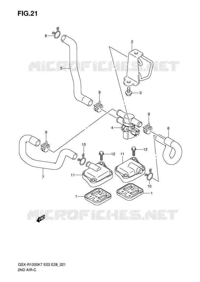 ANTI VERVUILINGS SYSTEM Suzuki MOTO 1000 GSX-R 2007  GSX-R1000 K7 (E03)