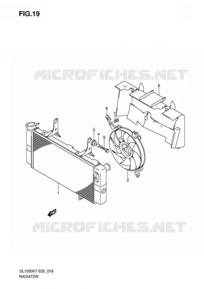 RADIATOR Suzuki MOTO 1000 V-STROM 2010  DL1000L0(P37)