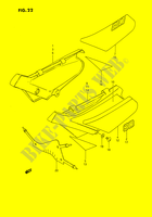 ACHTER KUIP  (MODELE H/J/K/L/M) voor Suzuki DS 80 1990