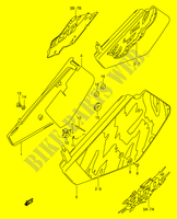 ACHTER KUIP  (MODELE N/P/R/S) voor Suzuki DR 350 1992