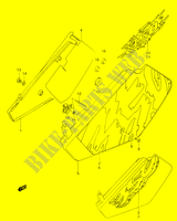 ACHTER KUIP  (MODELE N/P/R) voor Suzuki DR 350 1993
