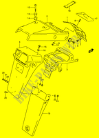 ACHTERSPATBORD (MODELE T) voor Suzuki DR 650 1993
