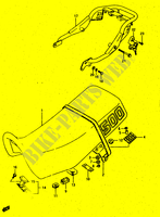SEAT (MODELE G/H) voor Suzuki DR 500 1988