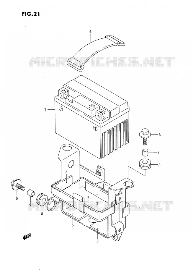 ACCU Suzuki MOTO 650 DR 1993  DR650RUP(E4)