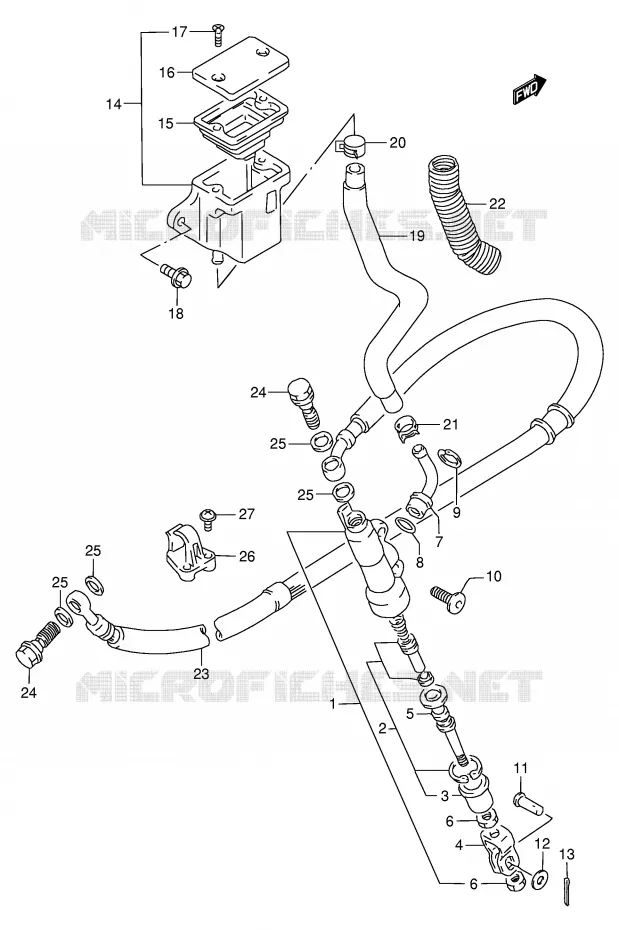 ACHTER HOOFDREMCILINDER Suzuki MOTO 650 DR 1994  DR650RER(E2)